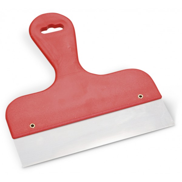 Scraper plastic red handle